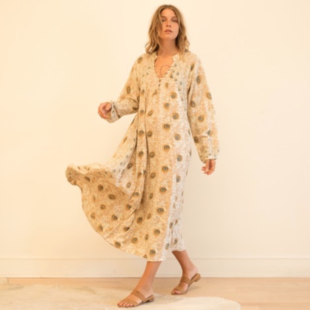 Natalie Martin Fiore Maxi Dress Size L